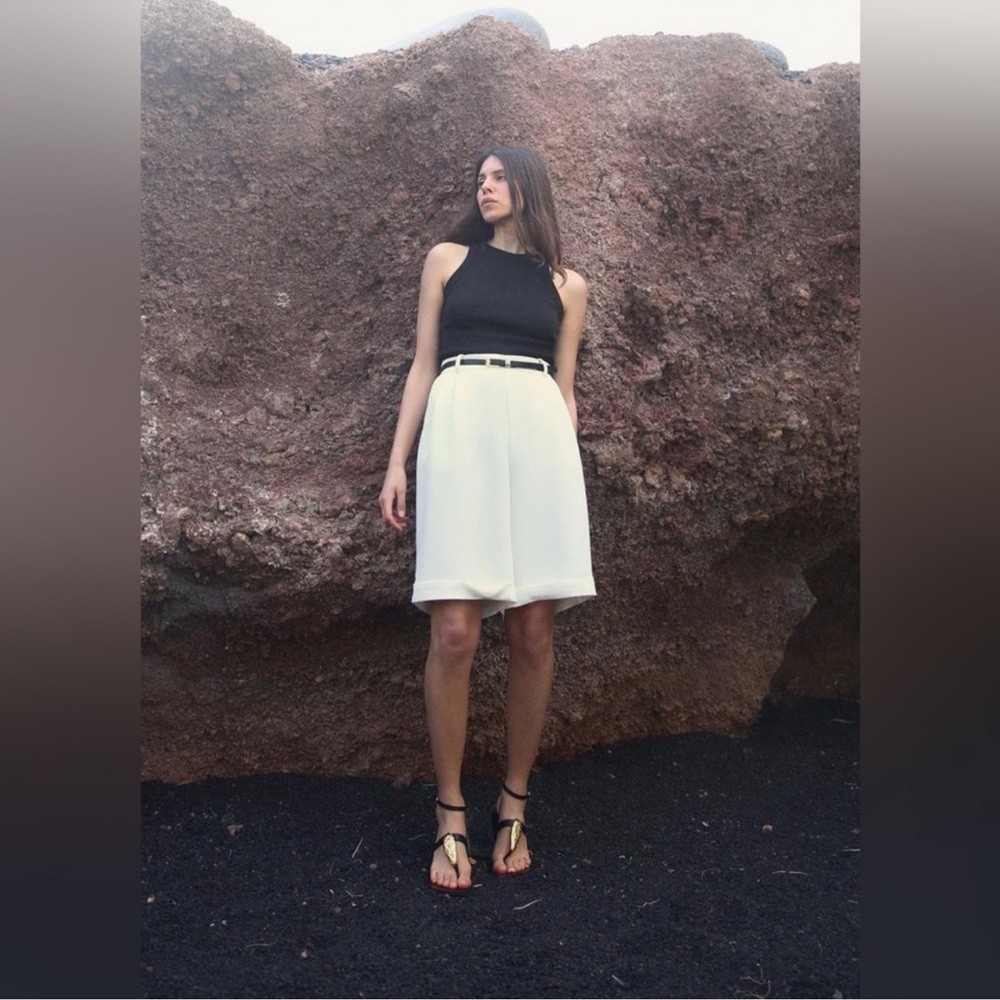 🔥NWT Zara🔥 Belted Combination Short Jumpsuit